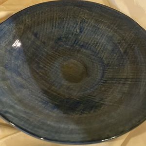 ~Creative Co-op~ Denim Blue Stoneware Bowl